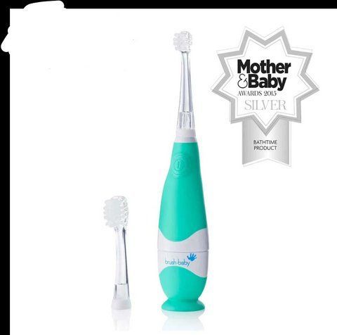 Brush-Baby BabySonic звуковая зубная щетка, 0-3 года мятная bb24 фото