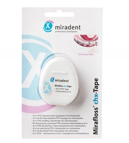Флос Miradent Miraflos Tape CHX (20м) 2067817724 фото