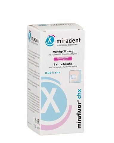 Ополіскувач Miradent Mirafluor з CHX 0,06% (100мл) 2061523829 фото