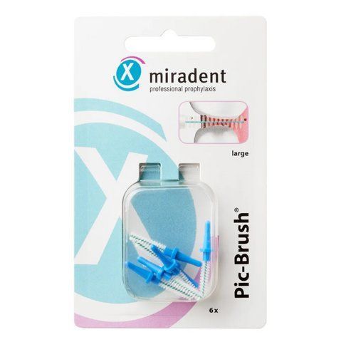 Набор запасных ершиков Miradent Pic Brush (синии, 3.0 мм) 2333732959 фото