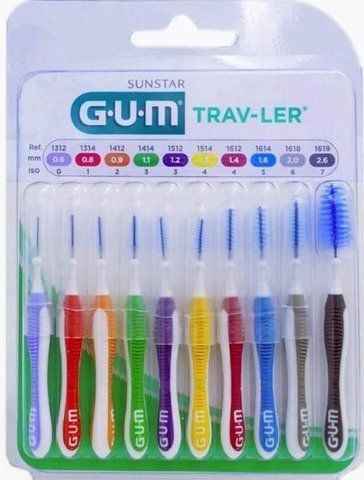 Набір міжзубних щіток GUM Trav-Ler в асортименті 10 шт 1962214227 фото
