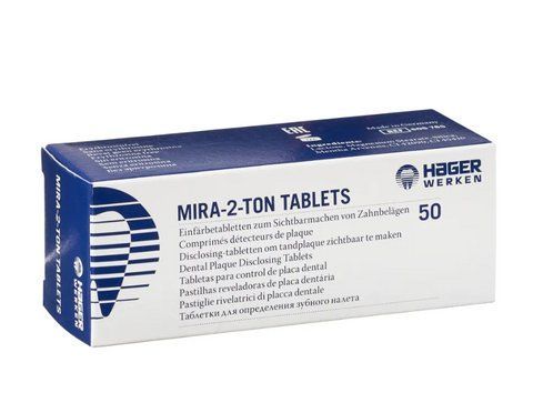 Таблетки для виявлення зубного нальоту Miradent Mira-2-Ton (50 шт) 2063395647 фото