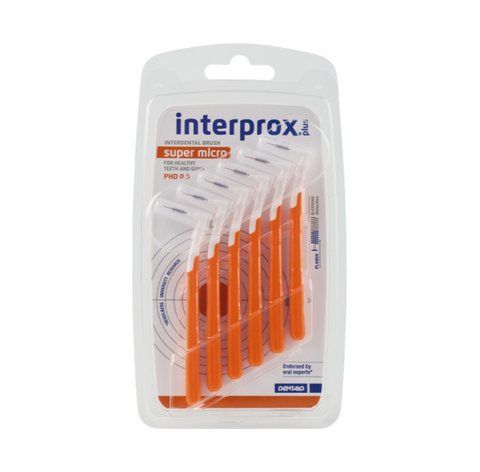Щітка міжзубна INTERPROX PLUS 2G 0.9 мм SUPER MICRO 6 шт. 2546108038 фото