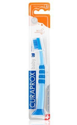 Зубна щітка Curaprox CS Baby 0-4 (синя) 2324068841 фото
