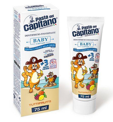 Детская зубная паста Pasta del Capitano Со вкусом фруктов 3+ 75 мл 2026241599 фото