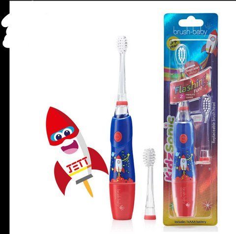 Звуковая зубная щетка Brush-Baby KidzSonic 3+ ракета 1855976565 фото