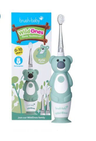 Звуковая зубная щетка Brush Baby WildOnes Sonic (от 0 до 10 лет) коала Kylle bb21 фото