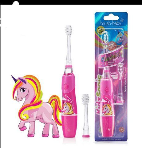 Звуковая зубная щетка Brush-Baby KidzSonic 3+ единорог 1855983367 фото